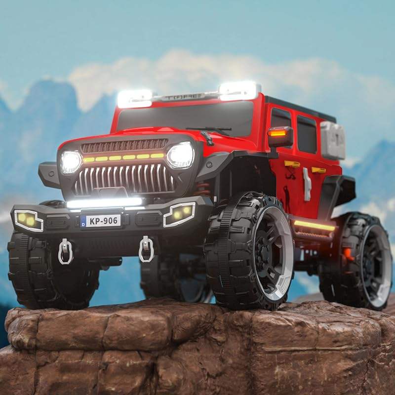 Kids electric jeep  car with lights music" www.usmile.toys