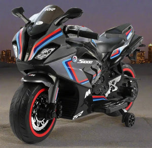 Battery Operated Rechargeable bike for kids - black RR bike