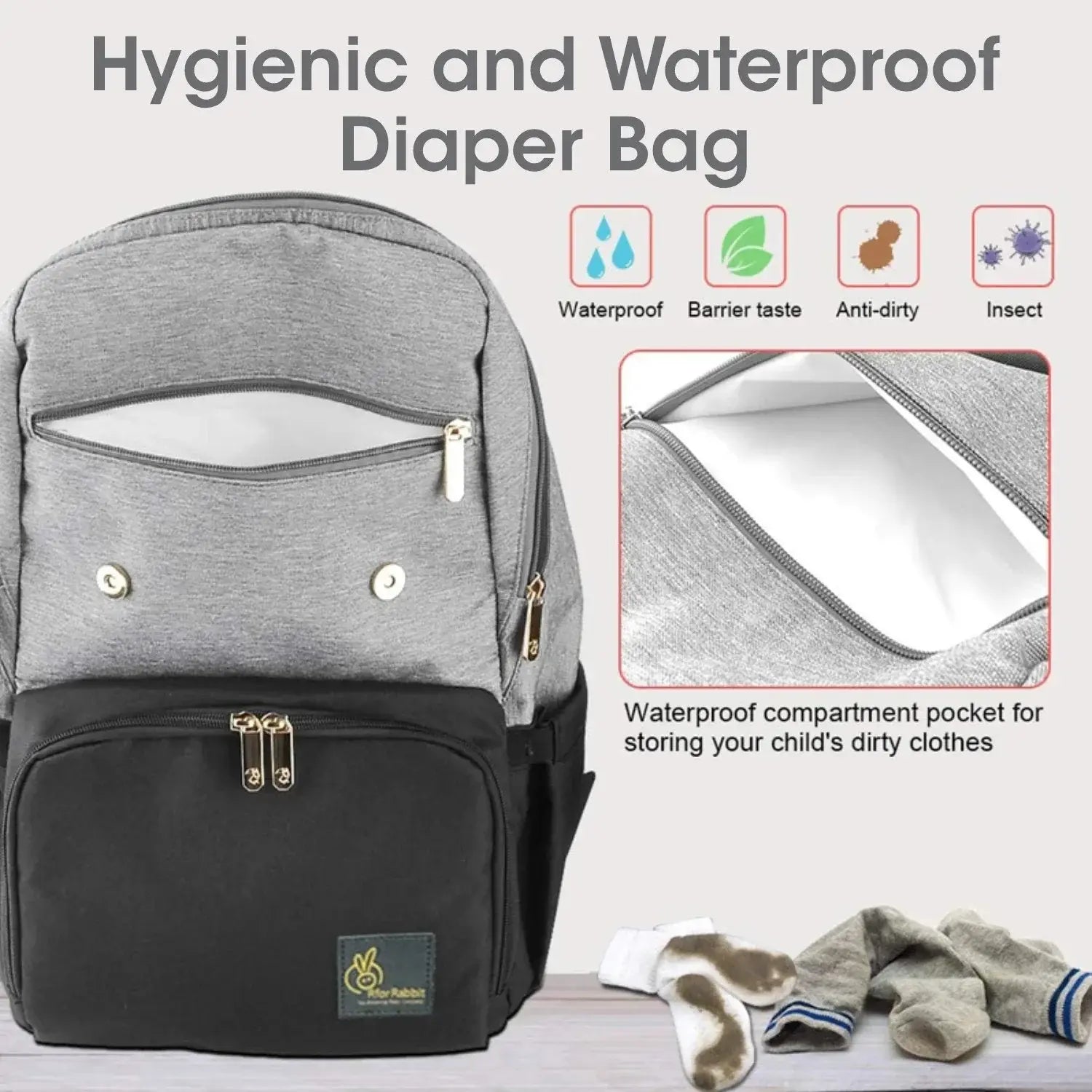 Stay organized and prepared with the R For Rabbit Caramello Smart Baby Diaper Bag, a versatile backpack offering ample storage and easy access to all your baby's necessities. Available at uSmile.toys." www.usmile.toys