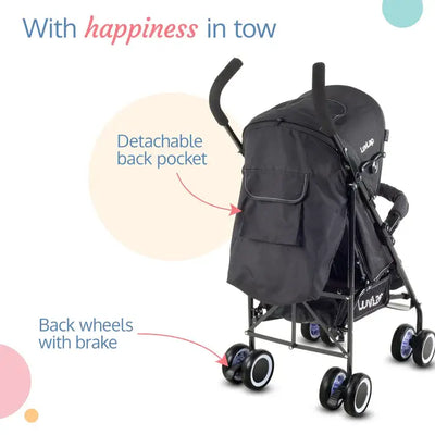 Puggle Stroller Branded Baby Stroller | Luvlap City Buggy Stroller | Compact