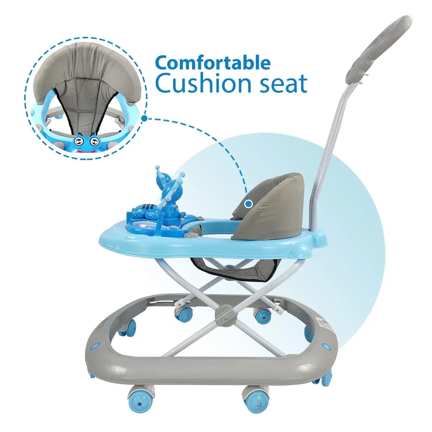 Baby Walker | Dash Butterfly Deluxe Baby Walker with 3 Position