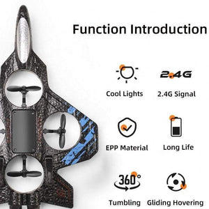 Experience aerial fun with the Fighter RC Plane! This remote-controlled jet toy is perfect for kids and easy to fly. Durable design for indoor/outdoor play. Shop now! www.usmile.toys