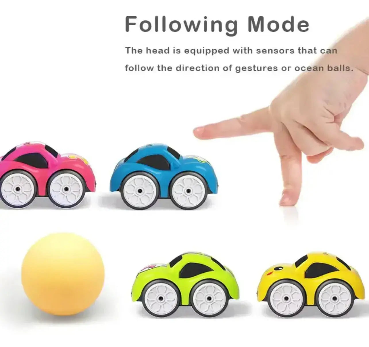 Mini RC Intelligent Follow Me Car - Assorted Color