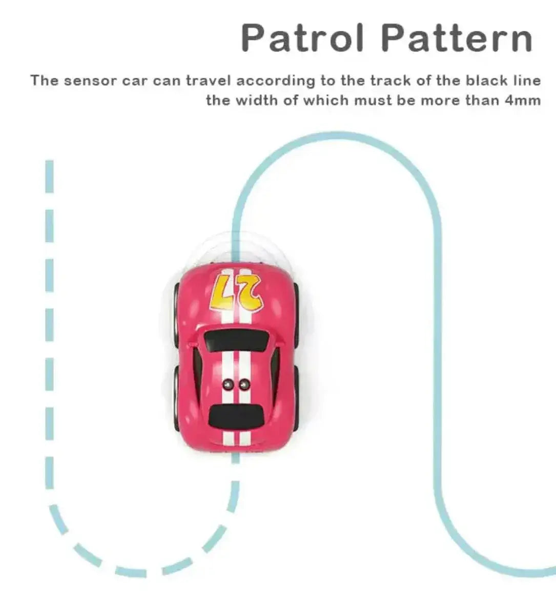 Mini RC Intelligent Follow Me Car - Assorted Color