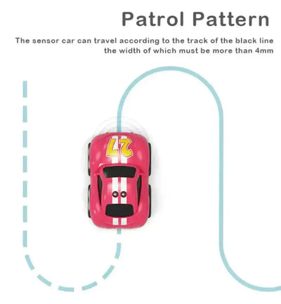 Mini RC Intelligent Follow Me Car - Assorted Color
