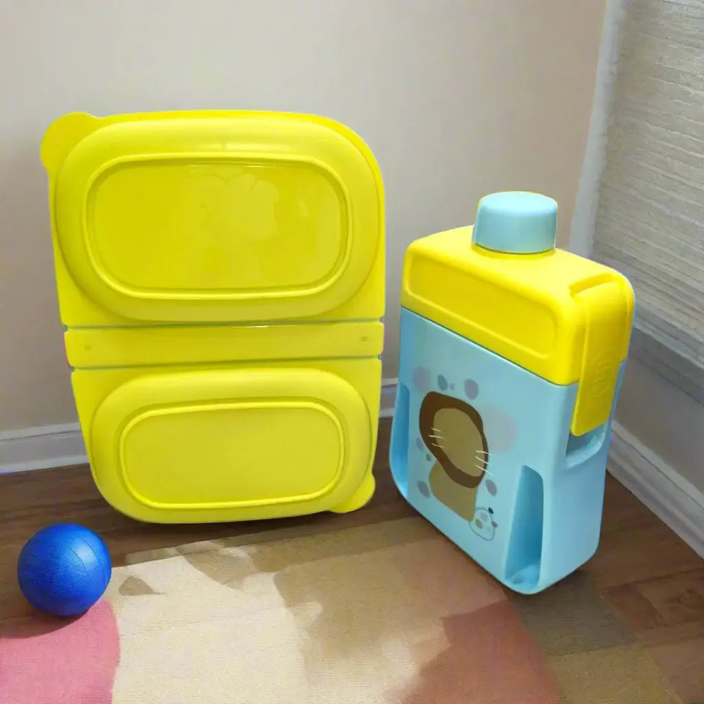 Kids Lunch Box with Water Bottle Combo set