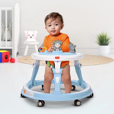 Usmile Toys LuvLap 360° Joy baby walker in orange, offering stable support and engaging playtime for toddlers. www.usmile.toys