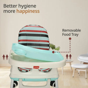 LuvLap 4-in-1 baby high chair and booster seat with wheels and cushion, 6 months to 3 years. www.usmile.toys