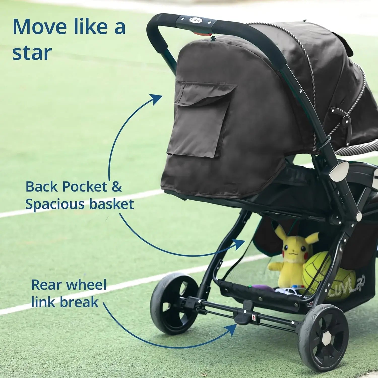Best Baby Stroller in India | Luvlap Galaxy Baby Stroller