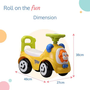 Encourage active play and development with the Luvlap Sunny Ride-on car, a safe and fun toy for toddlers aged 1-3 years, featuring an adorable monkey design. Available at uSmile.toys." www.usmile.toys