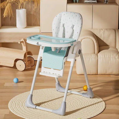 Marshmallow Lite Baby Feeding High Chair for babies, adjustable to 6 levels, with a cute bear design on the backrest and a removable tray. Ideal for baby feeding time on usmile.toys. www.usmile.toys
