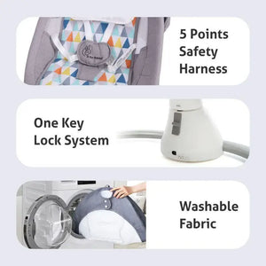 Baby Auto Swing - Grey & Smart | uSmile.toys" www.usmile.toys