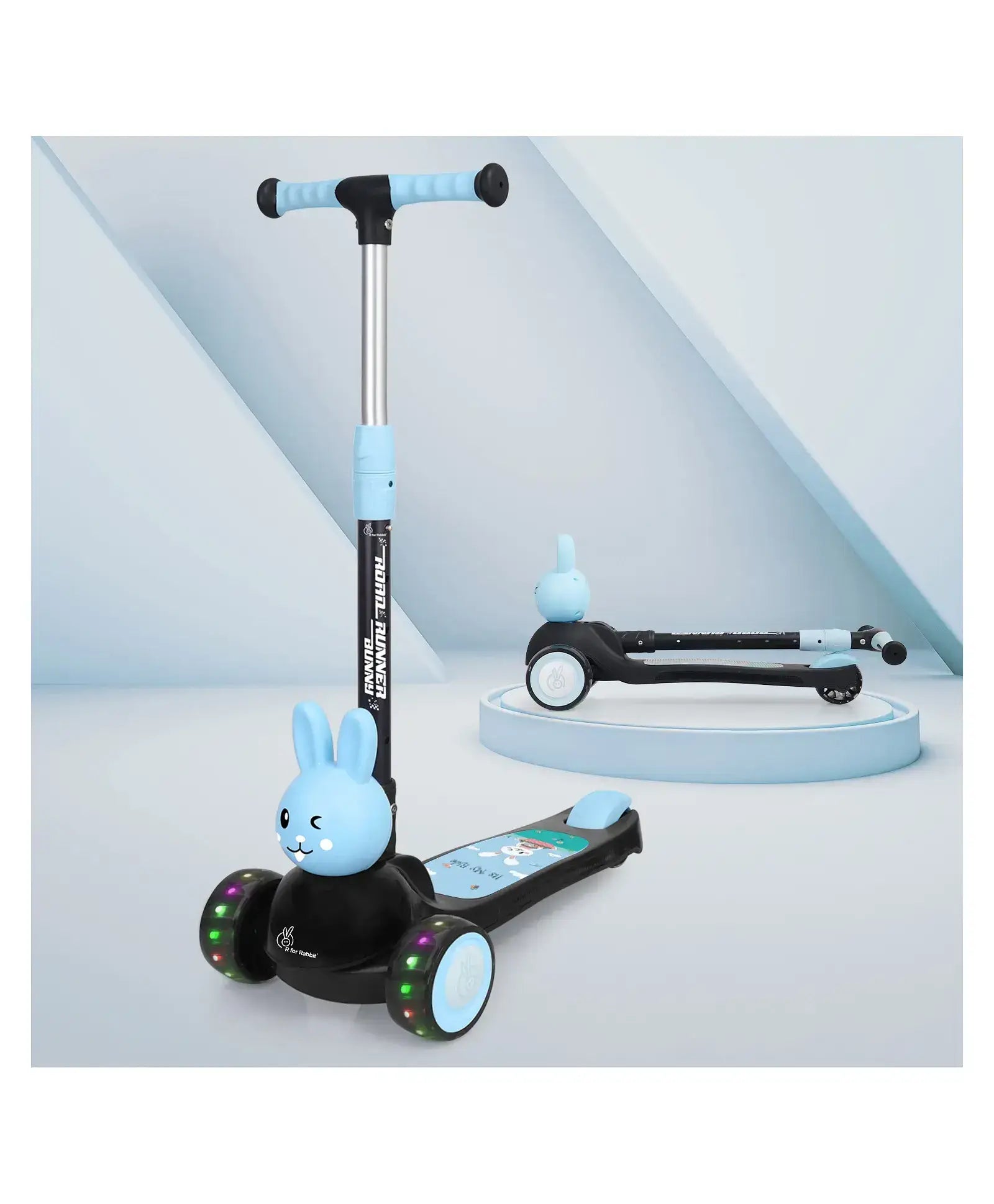 R for Rabbit Kids Kick Scooter – Foldable & LED | U Smile