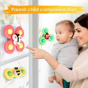 3 PCS Insect Suction Cup Bath Toy for Baby Boys Girls