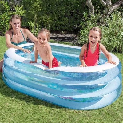 Intex Oval Whale Fun Pool for Kid, Multicolor