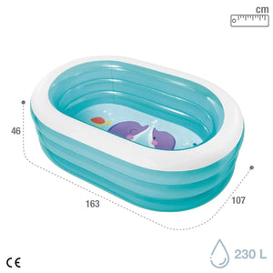 Intex Oval Whale Fun Pool for Kid, Multicolor