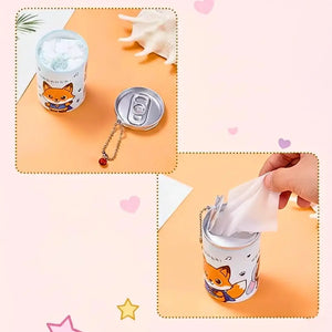 Cute Panda TIn Wet Wipes - Set of 3 | Assorted Color