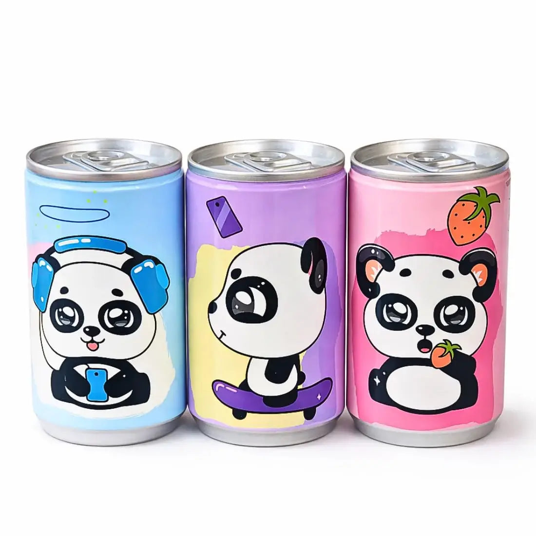 Cute Panda TIn Wet Wipes - Set of 3 | Assorted Color
