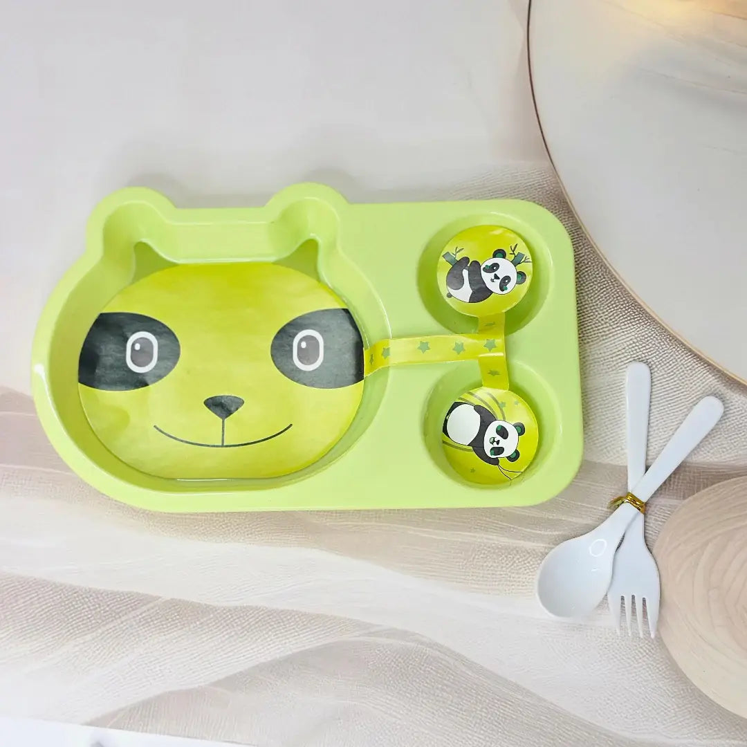 Adorable and colourful toddler dining set from Usmile Toys, featuring a unicorn design on a durable pink plate and cup. www.usmile.toys