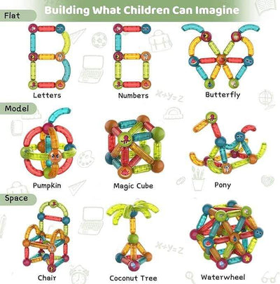 Educational glowing magnetic construction toy for children, encouraging creativity and scientific principles. www.usmile.toys