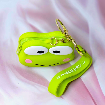 Durable silicone Tom character coin purse and keychain, a unique accessory for kids' bags or keys, combining style and utility. www.usmile.com
