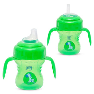 Mee Mee 2-in-1 Spout & Straw Sipper Cup (Green) | 150ml