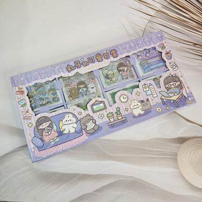 They accurately describe the product's quantity, material, transparency, and the cute "Daily Life" theme with characters and scenes. www.usmile.toys