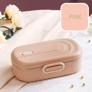 Stainless steel two-compartment lunch box for kids, leakproof and reusable, perfect for packing school meals.
These stylish and durable lunch containers are ideal for school, office, and travel use. Available at www.usmile.toys, your trusted online store for toys, kids stationery, return gifts, baby products, and essentials. Enhance your lunchtime experience with our leakproof, multi-compartment bento boxes designed for easy packing and freshness retention