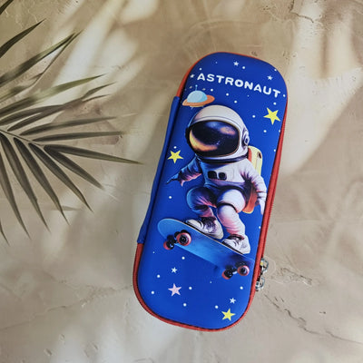 3D Space Astronaut Theme Pencil Case for Kids - Trendy & Durable School Essential | Perfect Return Gift for Birthdays, Parties & Special Occasions | Stylish Stationery Organizer for Students | Available at www.usmile.toys