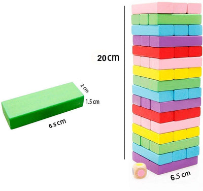 Boxed set of 48 multi-colored wooden blocks for tower building and strategy games. www.usmile.toys