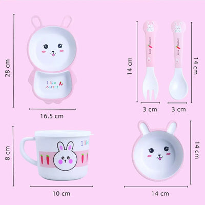 Cartoon Bunny Mealtime Set for Children: Encourages healthy eating with adorable rabbit characters. Durable and safe tableware.
www.usmile.toys