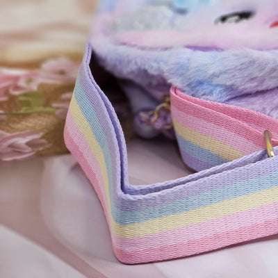 Get this cuddly and lightweight plush bunny sling bag, a perfect first purse for little girls to carry their small belongings www.usmile.toys