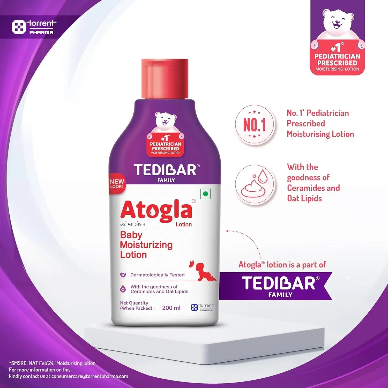 Tedibar Atogla Baby Lotion 200ml | No. 1* Moisturising Lotion