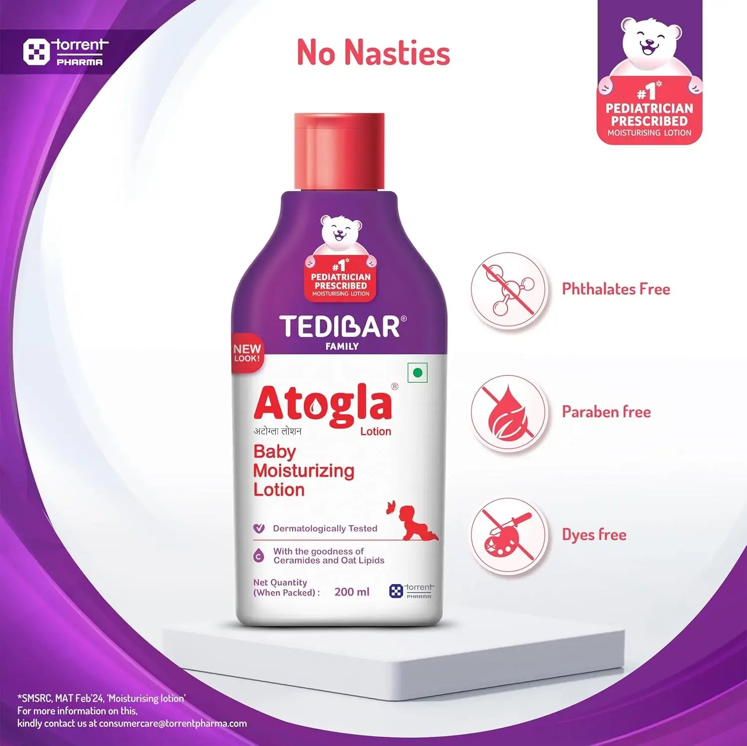 Tedibar Atogla Baby Lotion 200ml | No. 1* Moisturising Lotion