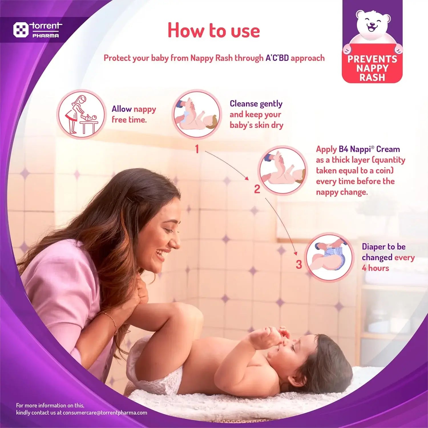 B4 Nappi Cream 75gm - Diaper Rash Prevention Cream.
www.usmile.toys 