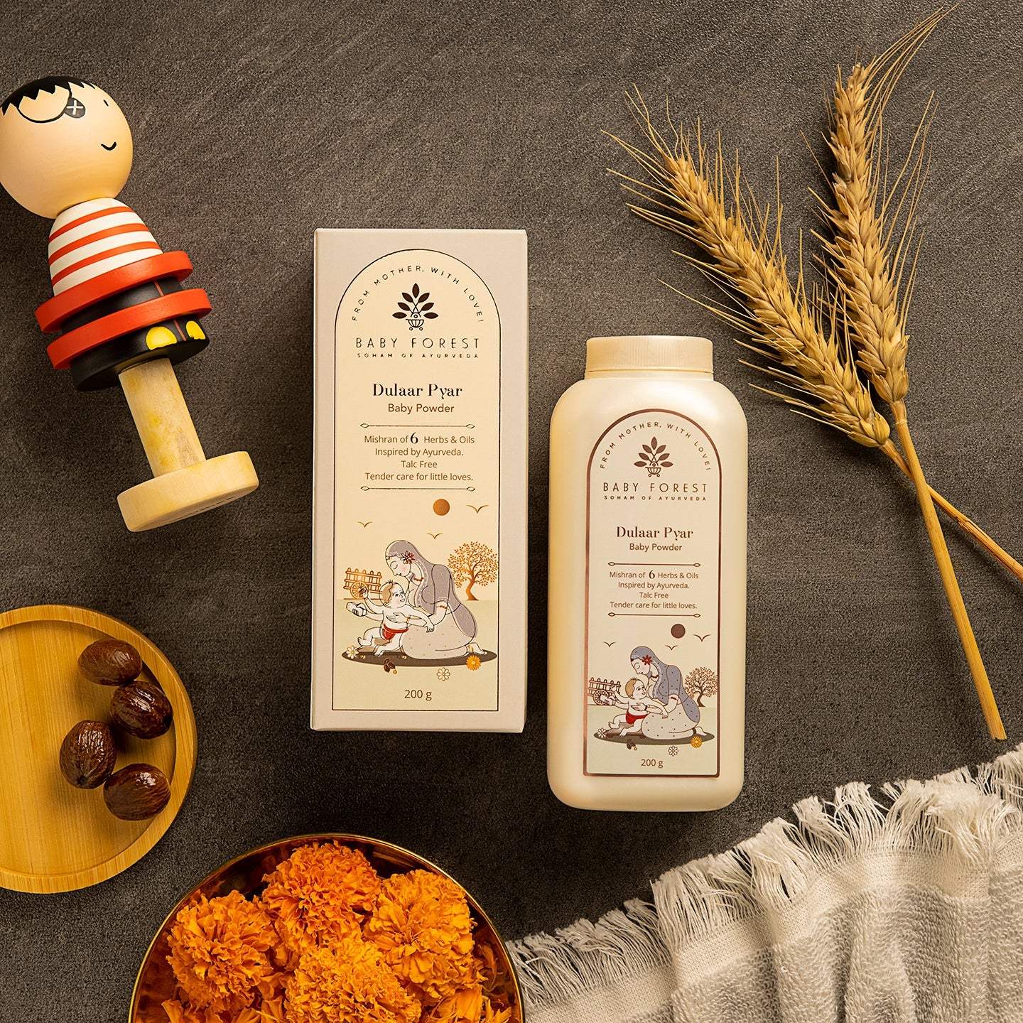 Baby Forest Dulaar Pyar Talc-Free Baby Powder