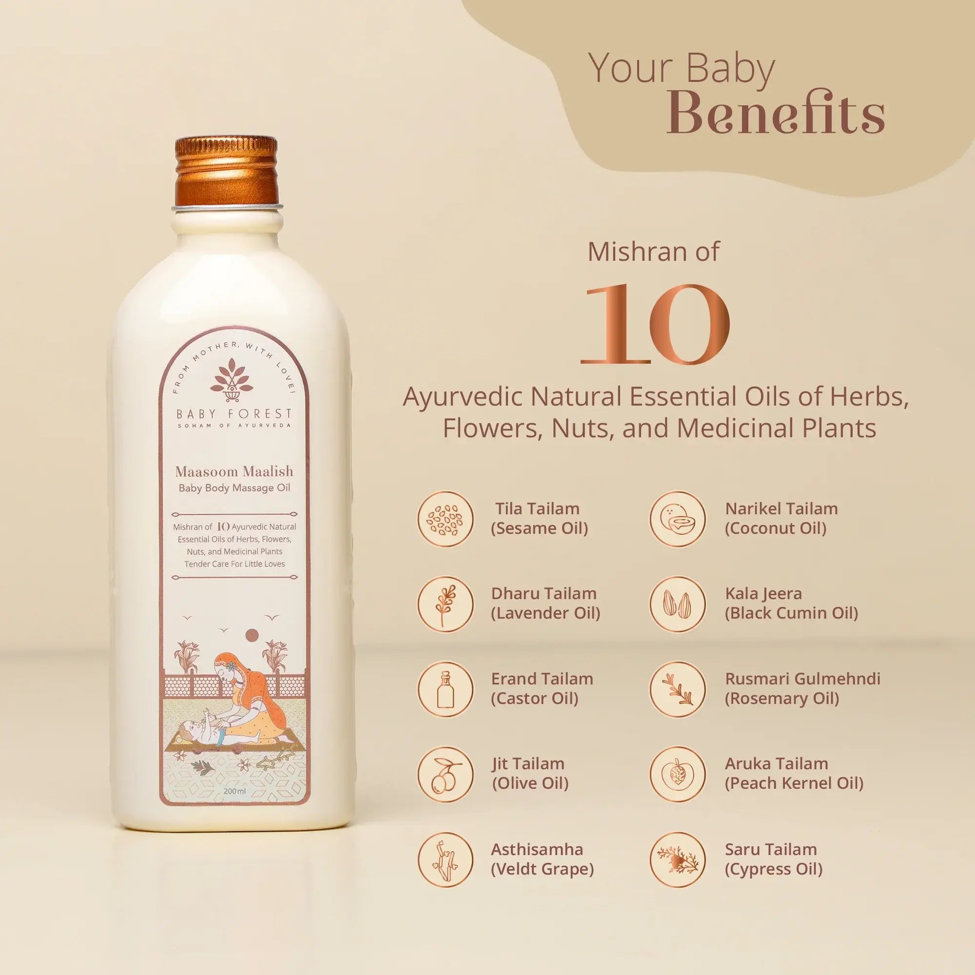 Baby Forest Maasoom Maalish Baby Body Massage Oil