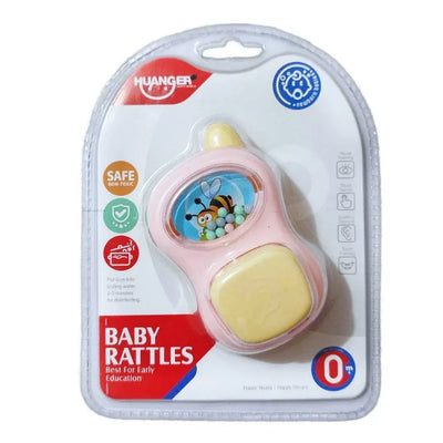 Baby Rattles Phone Pink Huanger are brightly colored and come in an array of fun and playful shapes. Start your little one’s development of hand eye coordination and sense of touch off early. In an array of shapes, textures and unique designs your little one is sure to love them