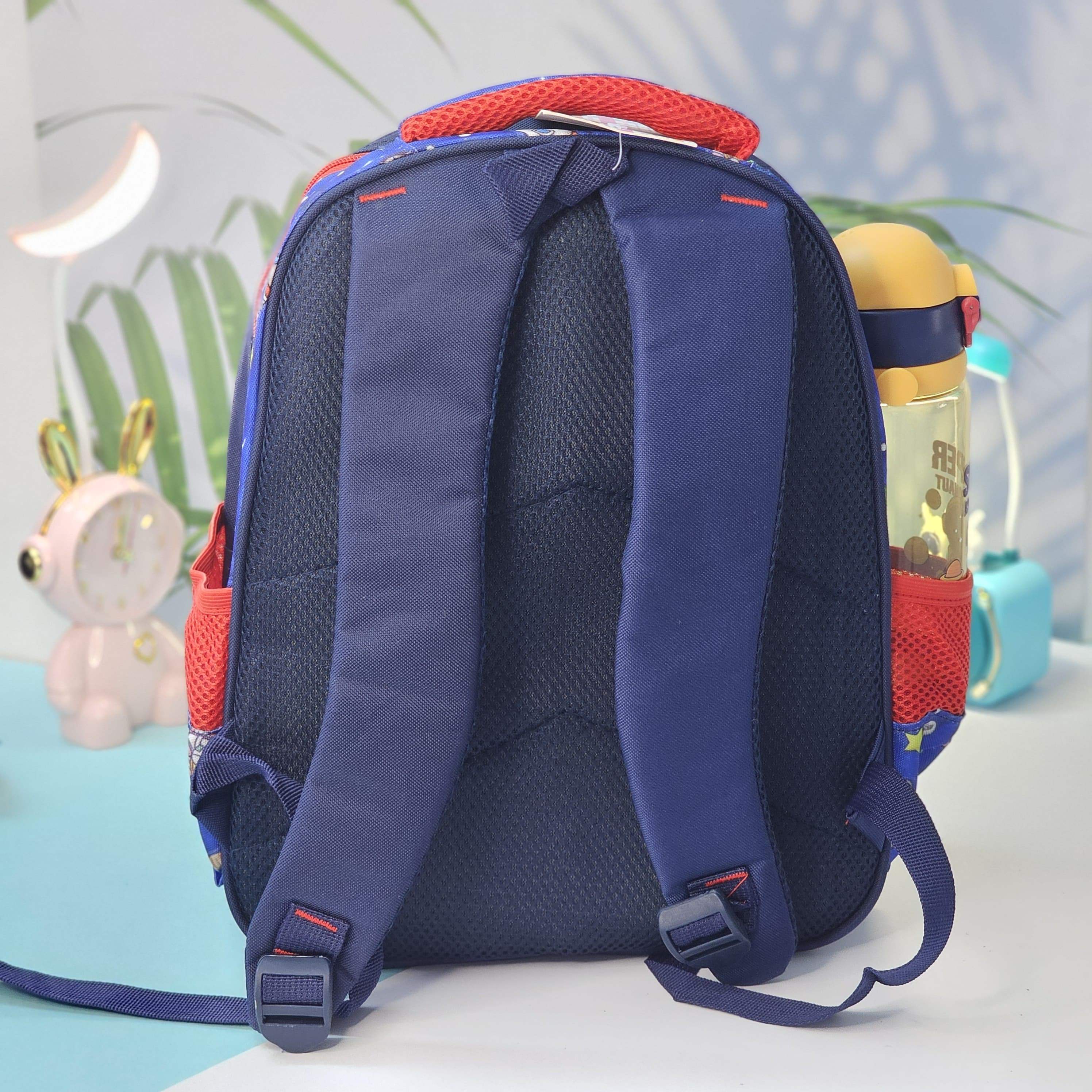 Usmile Toys cartoon children's backpack, an Iron Man themed school bag for kids, designed with bright colors and a durable material." www.usmile.toys