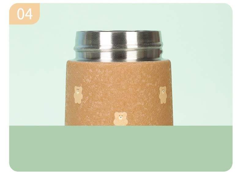 Keep drinks at the perfect temperature with this adorable cartoon bear insulated stainless steel water bottle, designed for kids' hot and cold beverages. A charming and practical choice from uSmile.toys." www.usmile.toys