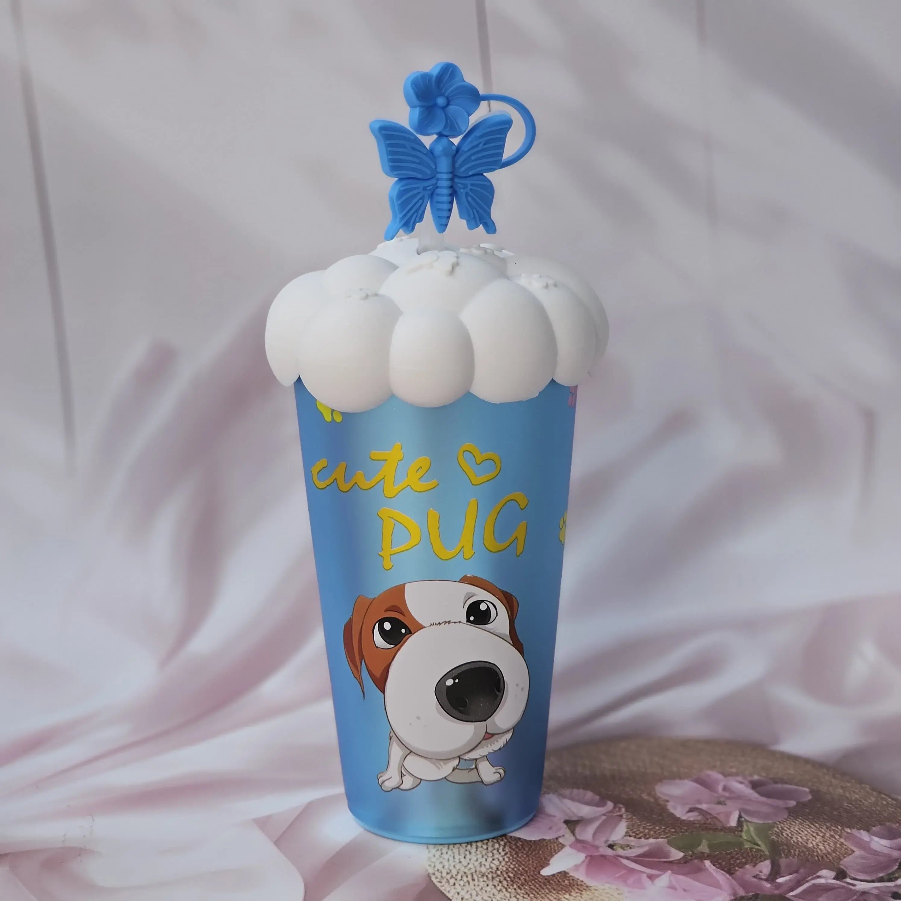 Shipper Bottle with Straw -Fancy Shipper Mix with Cloud Lids