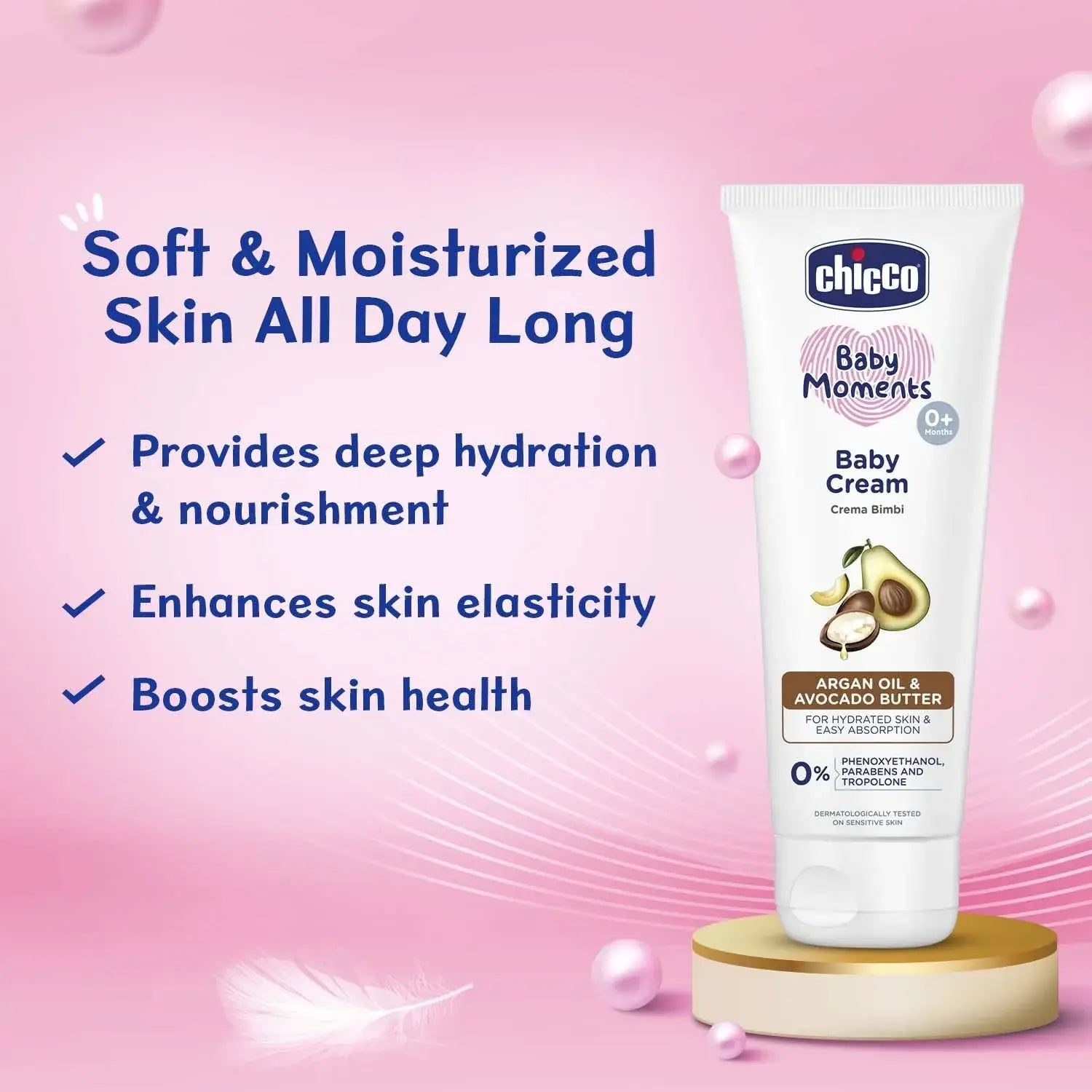 Chicco Baby Moments Baby Cream for Babies with Argan Oil & Avocado Butter, 100g| Natural Ingredients for Hydrated Skin | Dermatologically Tested
www.usmile.toys