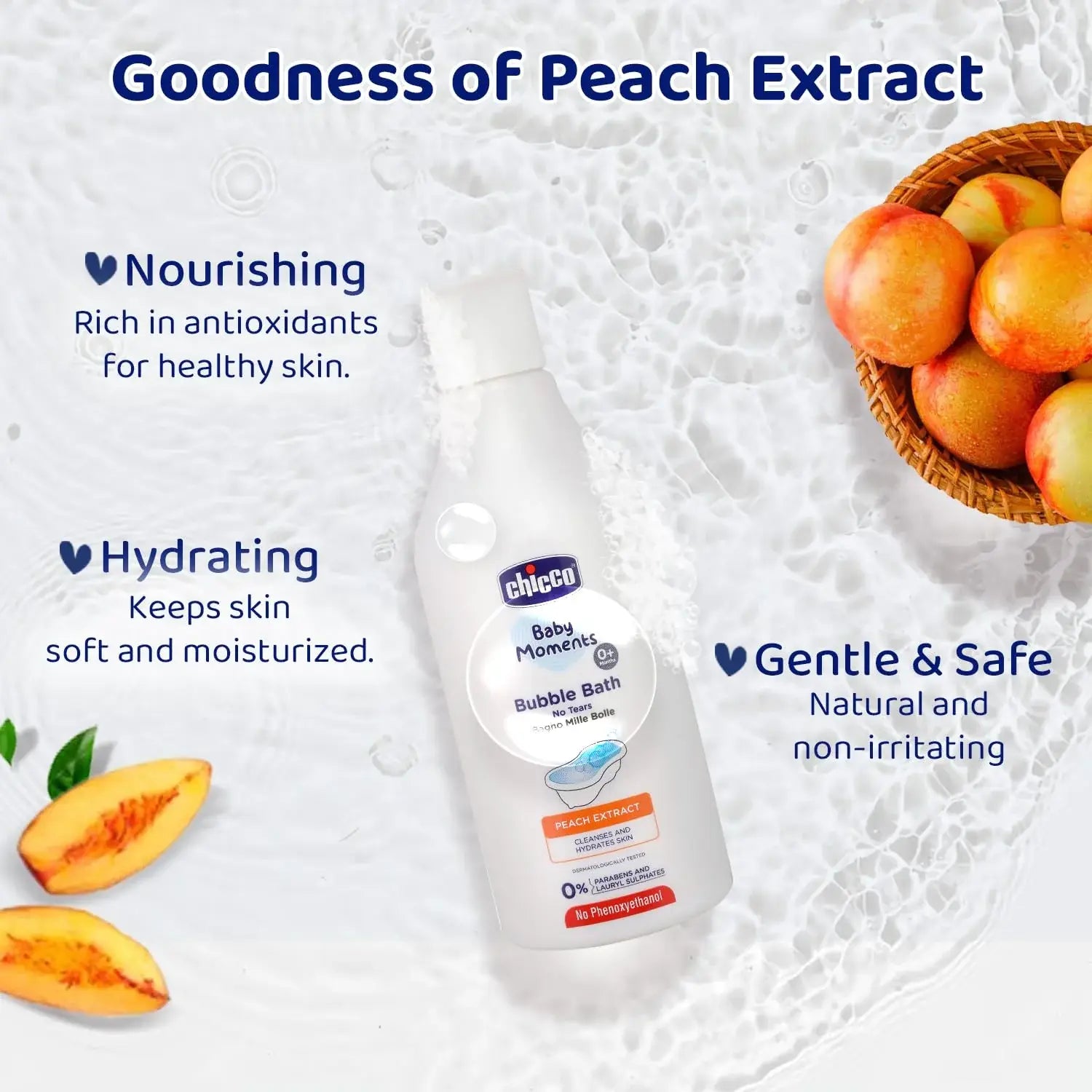 Chicco Baby Moments Bubble Bath, 300ml with Peach extracts | No Tears Formula | Hydrated Skin | Dermatologically Tested | Parabens & Phenoxyethanol Free
www.usmile.toys