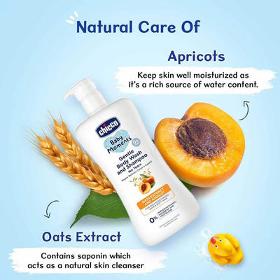 Chicco Baby Moments Gentle Body Wash And Shampoo For Rich Moisturised Skin & Soft Hair 500ml
www.usmile.toys