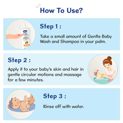 Chicco Baby Moments Gentle Body Wash And Shampoo For Rich Moisturised Skin & Soft Hair 500ml
www.usmile.toys