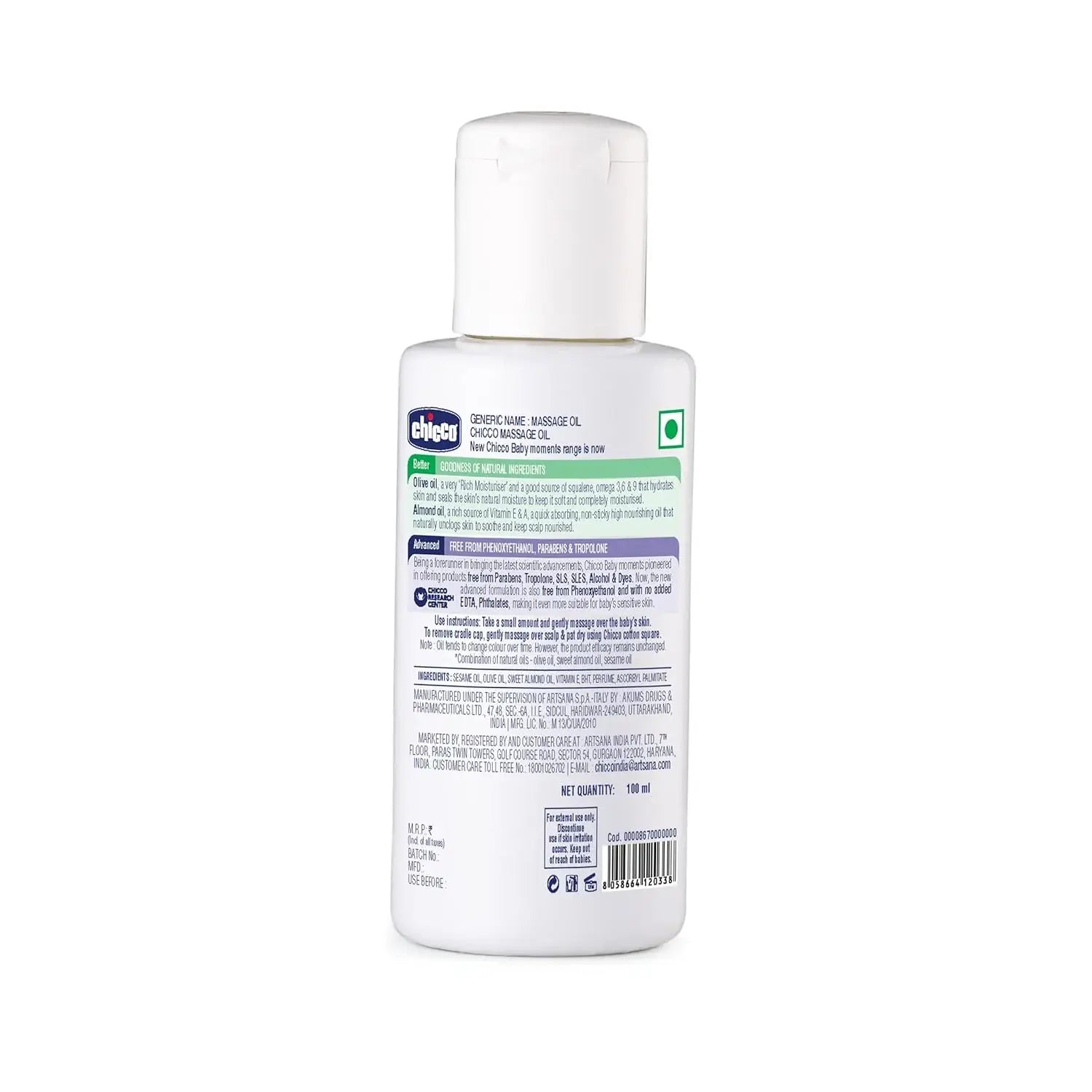 Chicco Baby Moments Massage Oil, New Advanced Non-sticky & Moisturizing Formula with Natural Ingredients to Prevent Dryness, Suitable for Baby’s Skin, Hair & Scalp,
www.usmile.toys