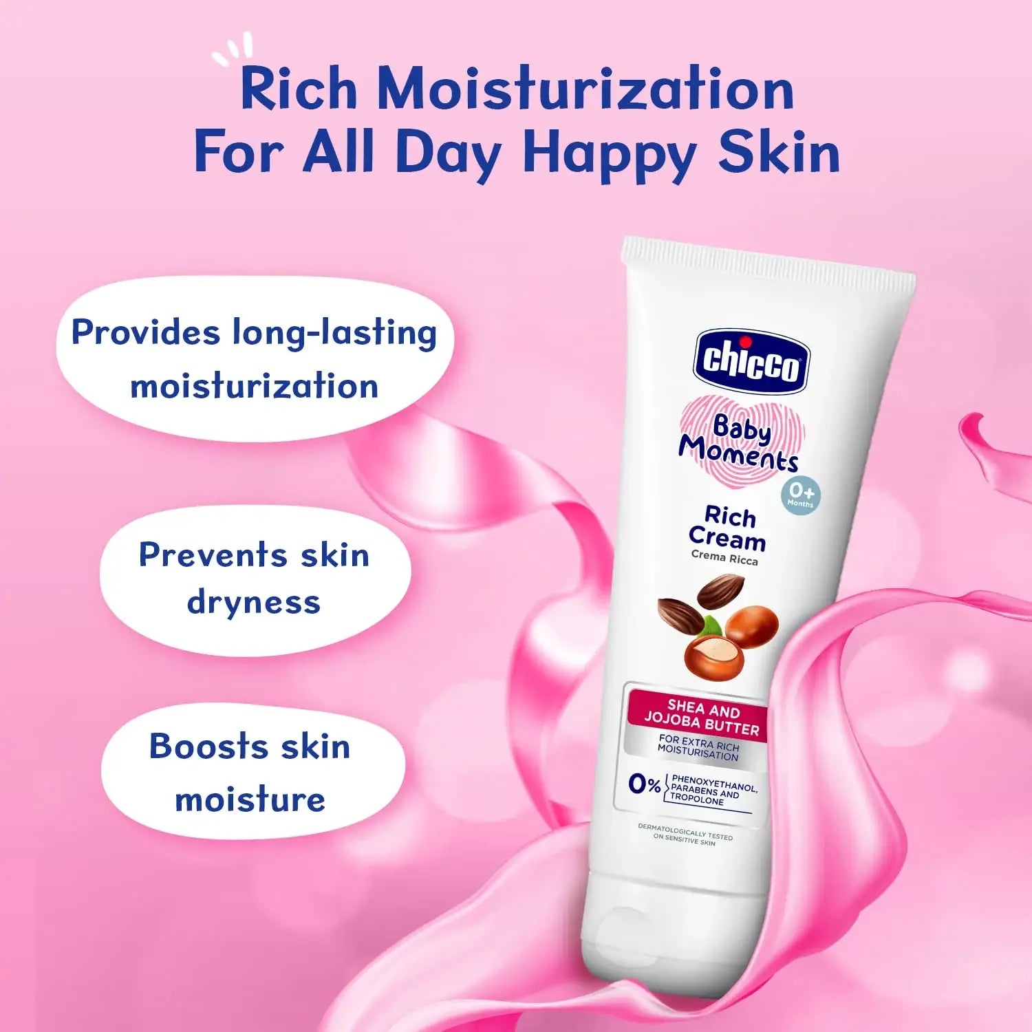Chicco Baby Moments Rich Cream for Newborn Babies with Shea & Jojoba Butter, 100g| Rich Moisturization and Dryness Prevention |Dermatologically Tested |Phenoxyethanol, Parabens & Lauryl sulphates free
www.usmile.toys