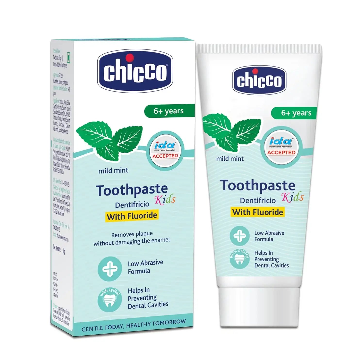 Chicco Toothpaste for Kids, Best for Baby (6+ years), Mild Mint Flavour, 70g | With Fluoride to Remove Plaque 
www.usmile.toys 