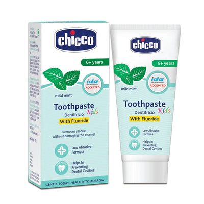 Chicco Toothpaste for Kids, Best for Baby (6+ years), Mild Mint Flavour, 70g | With Fluoride to Remove Plaque 
www.usmile.toys 