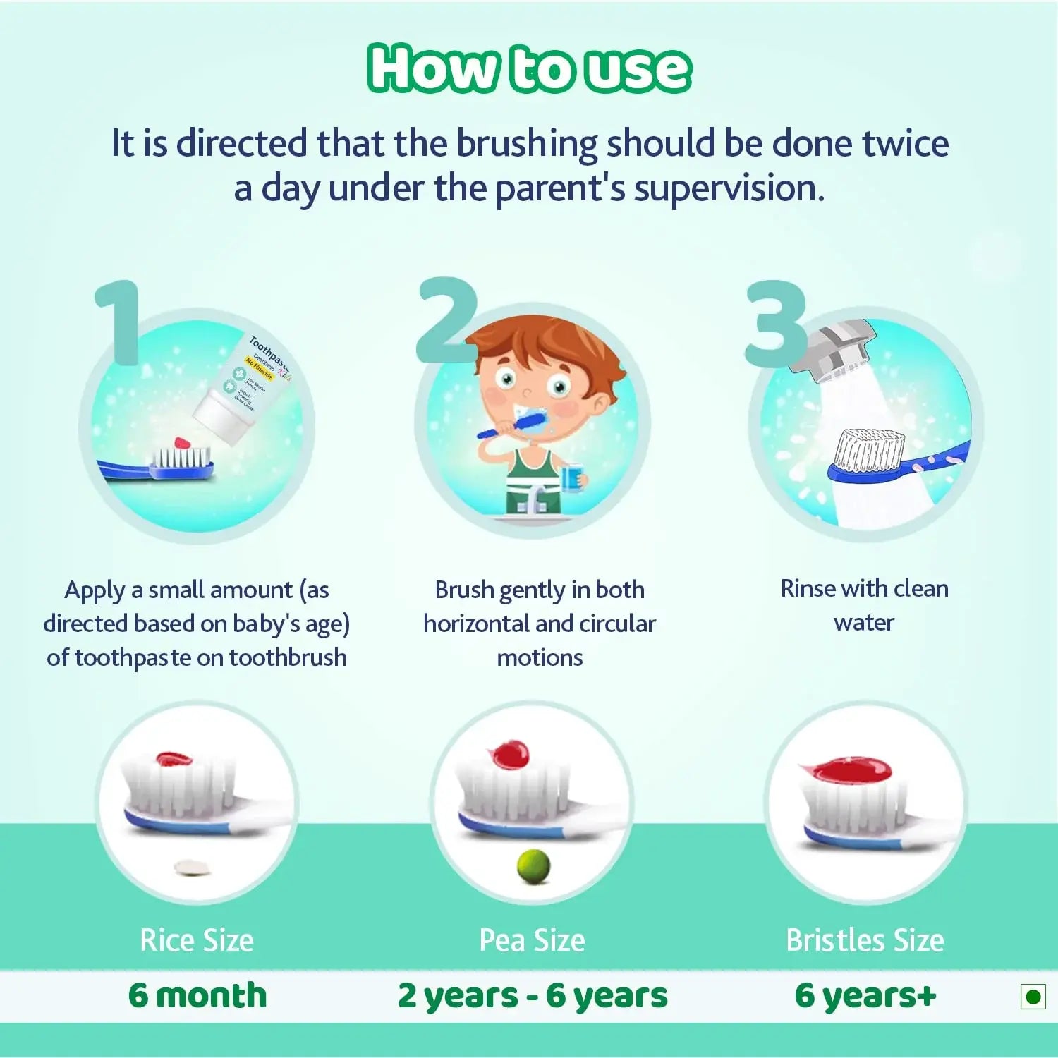 Chicco Toothpaste for Kids, Best for Baby (6+ years), Mild Mint Flavour, 70g | With Fluoride to Remove Plaque 
www.usmile.toys 